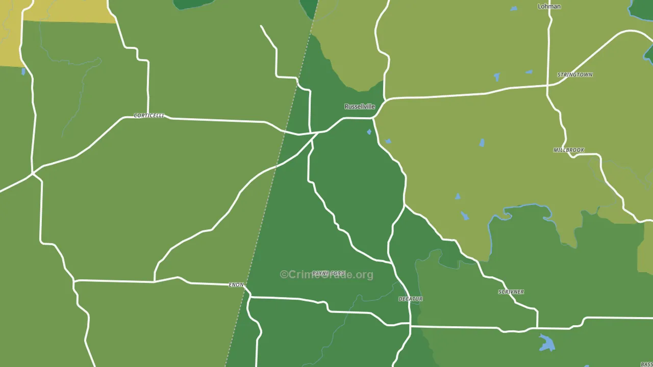 65074, MO Map of Theft Rates