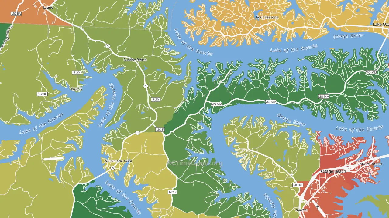 65079, MO Map of Theft Rates
