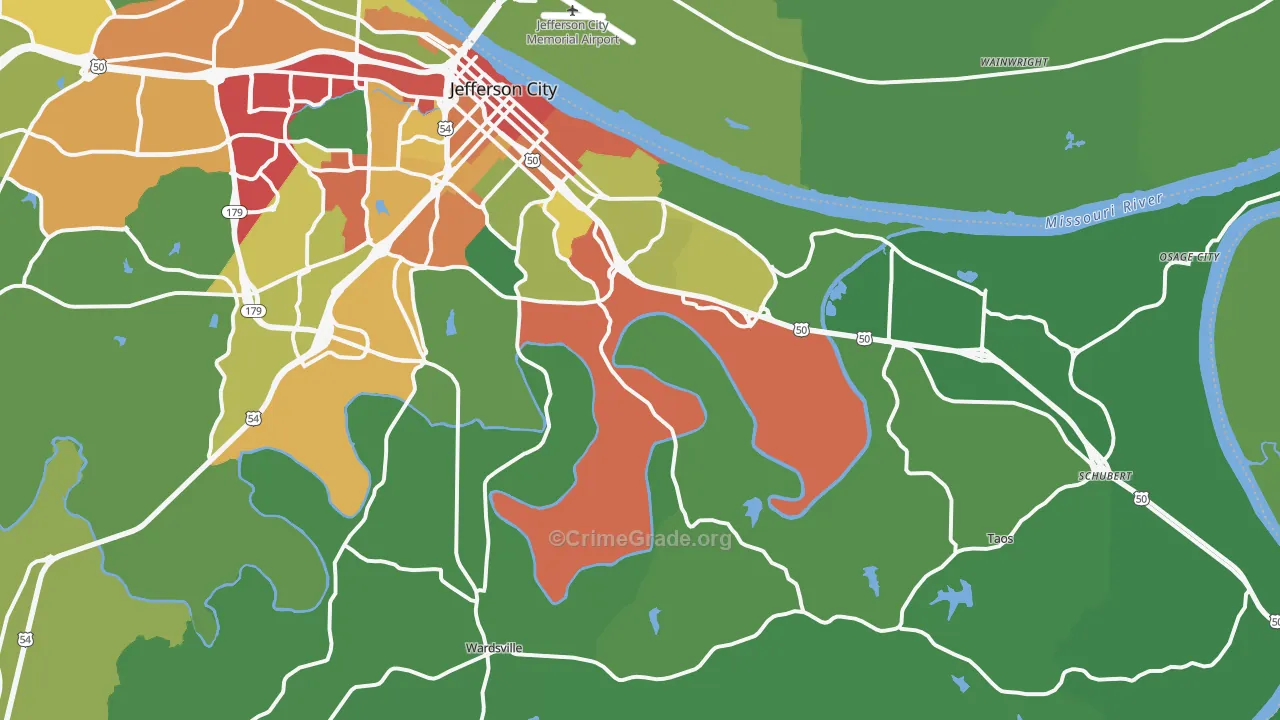 65101, MO Map of Theft Rates