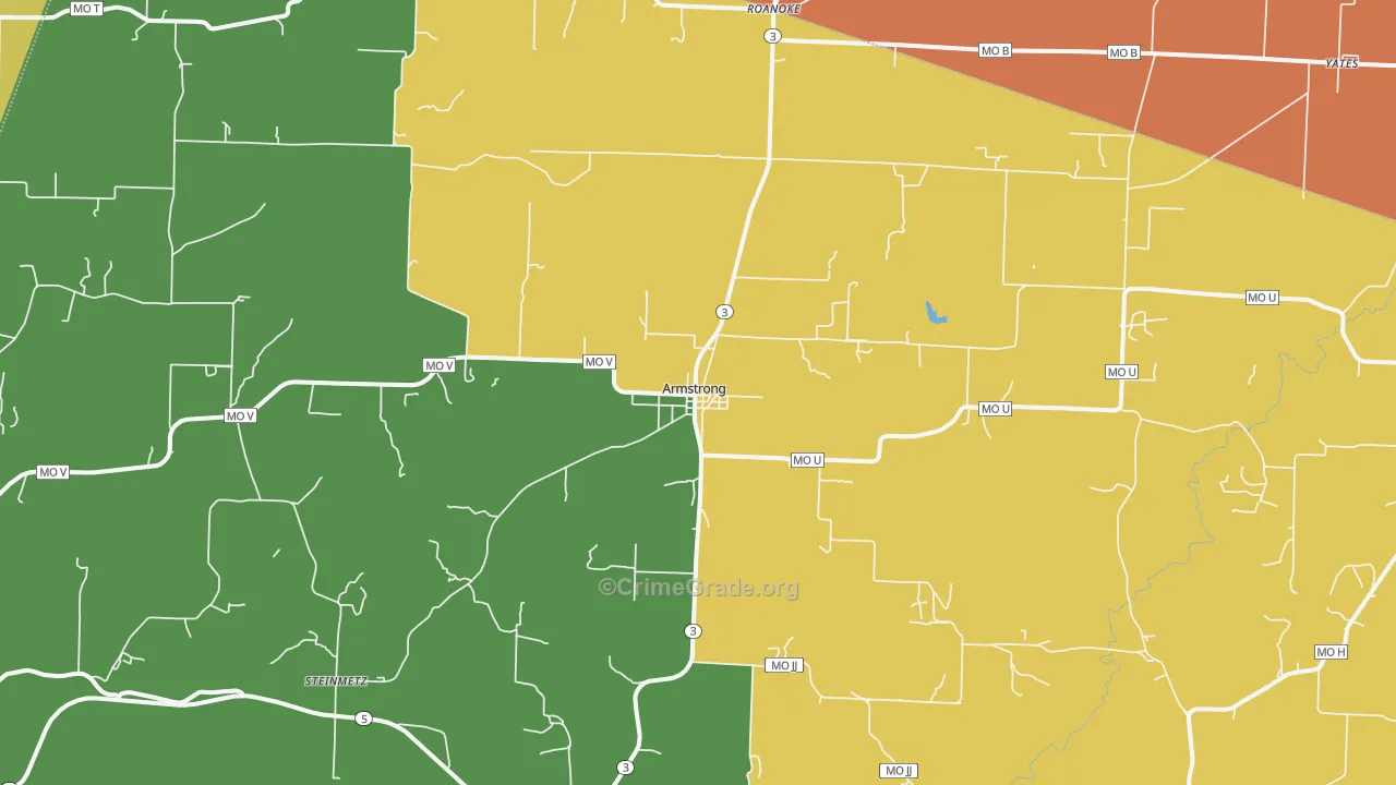 65230, MO Map of Theft Rates