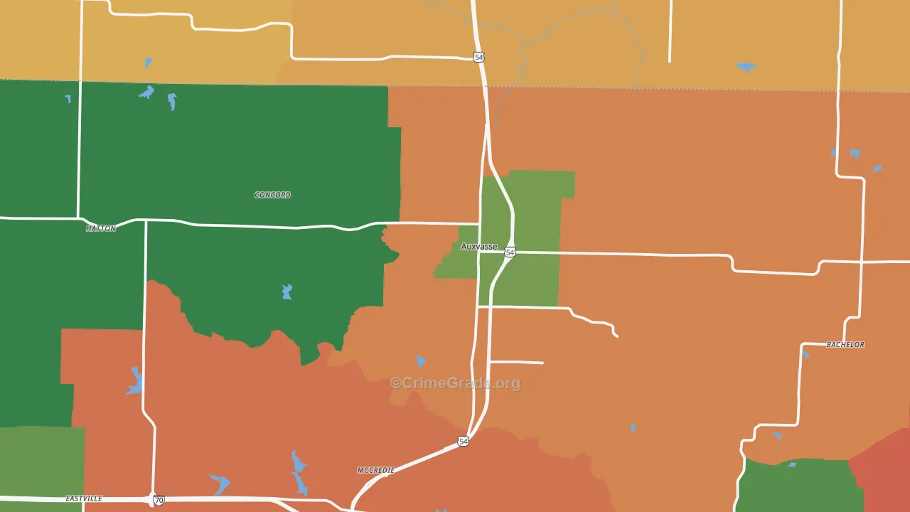 65231, MO Map of Theft Rates