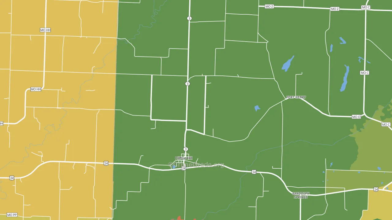 65244, MO Map of Theft Rates