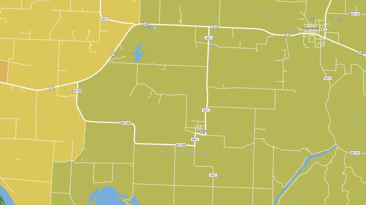 65246, MO Map of Theft Rates