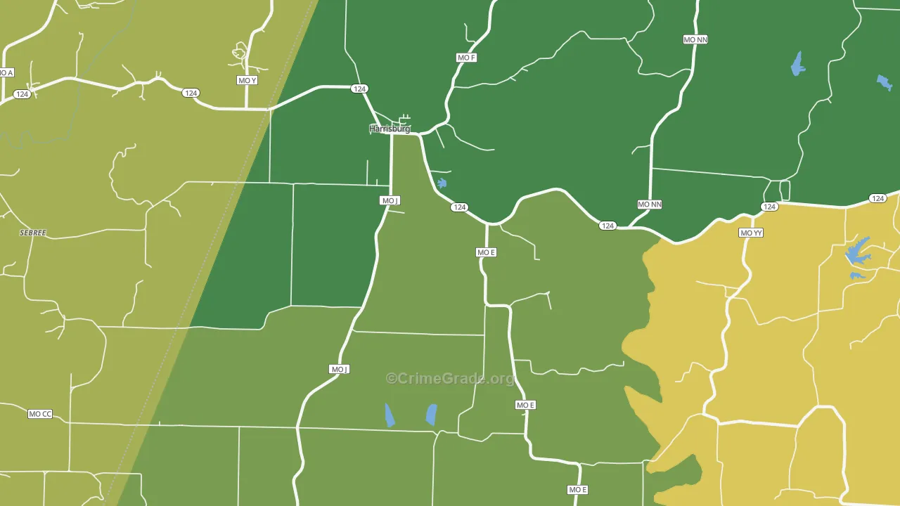 65256, MO Map of Theft Rates