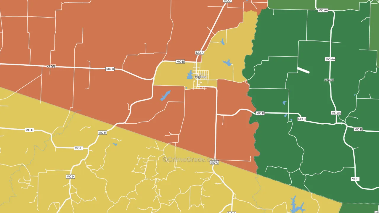 65257, MO Map of Theft Rates