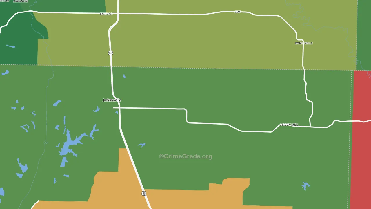 65260, MO Map of Theft Rates
