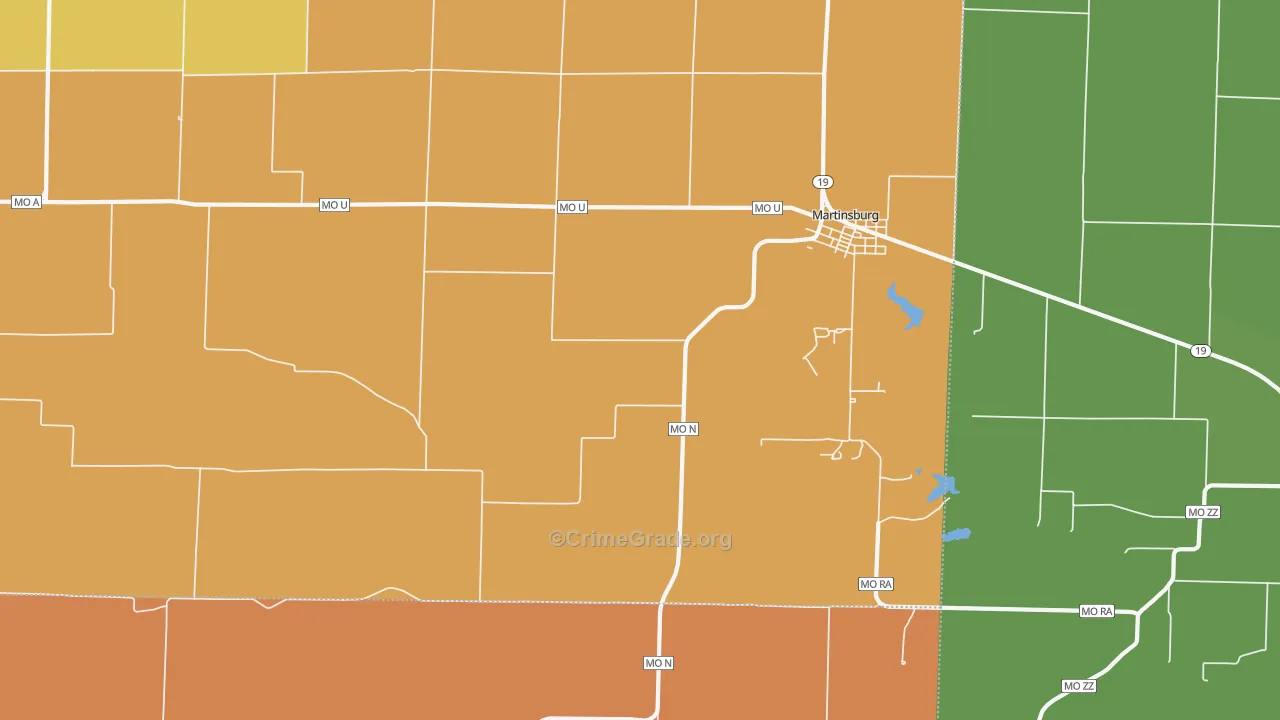 65264, MO Map of Theft Rates