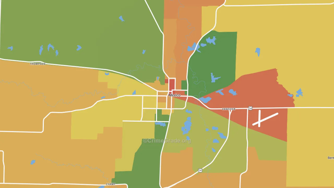 65265, MO Map of Theft Rates