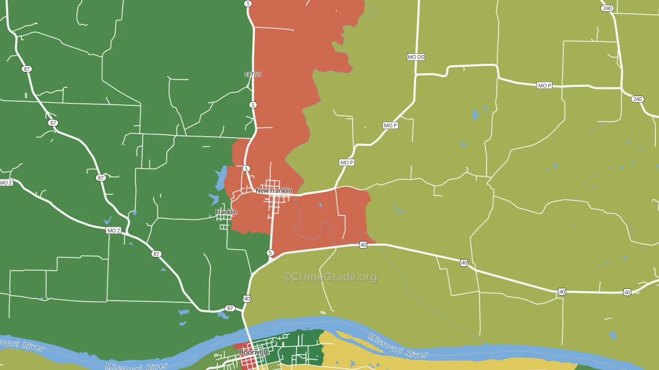 65274, MO Map of Theft Rates