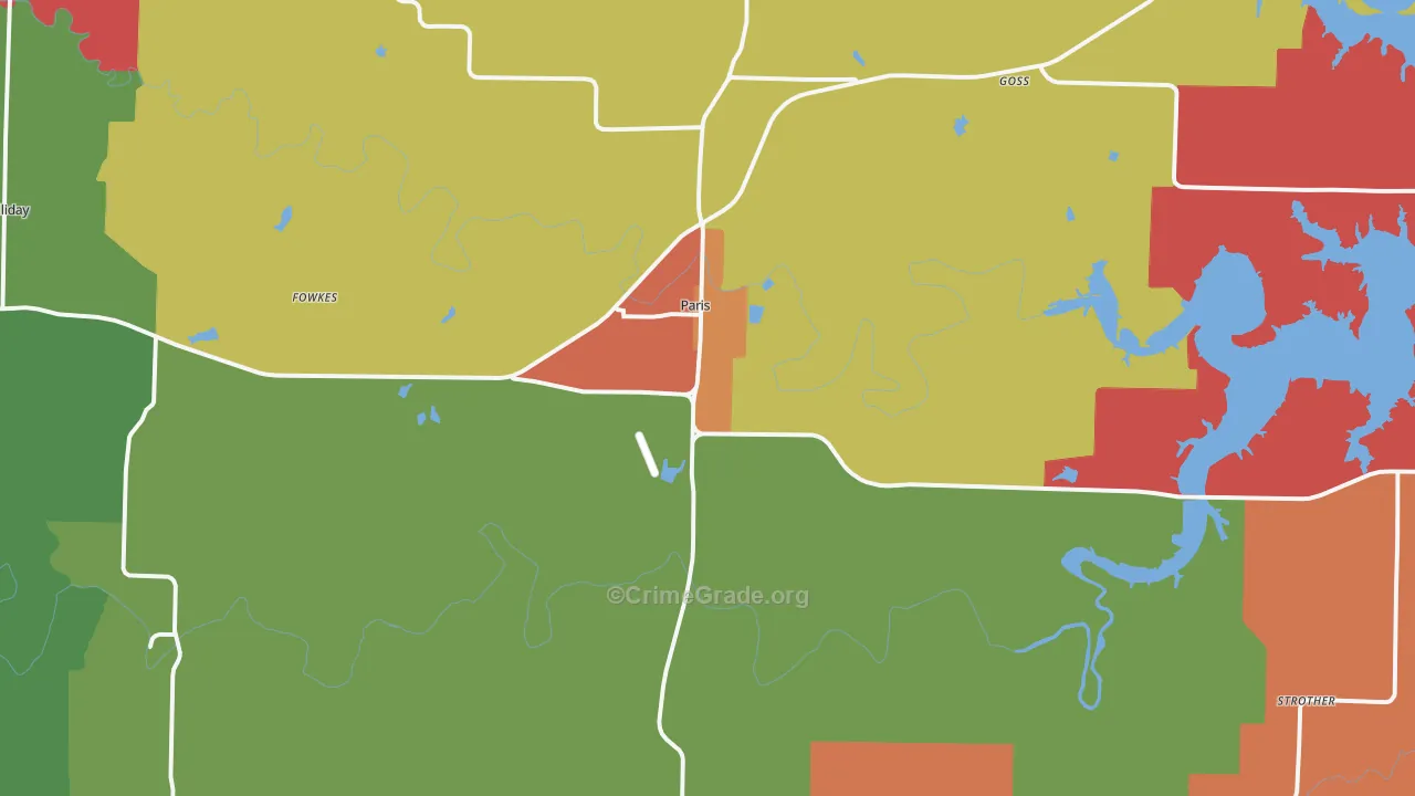 65275, MO Map of Theft Rates