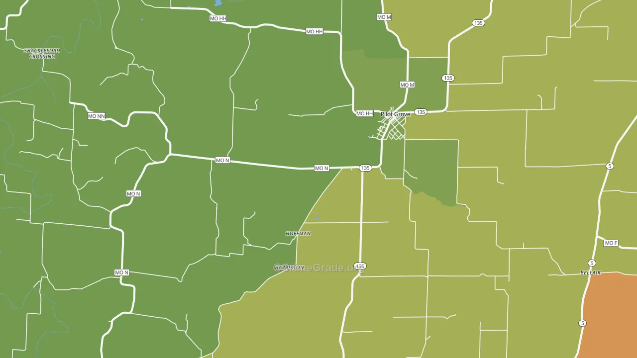 65276, MO Map of Theft Rates