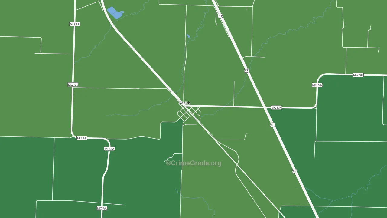 65278, MO Map of Theft Rates