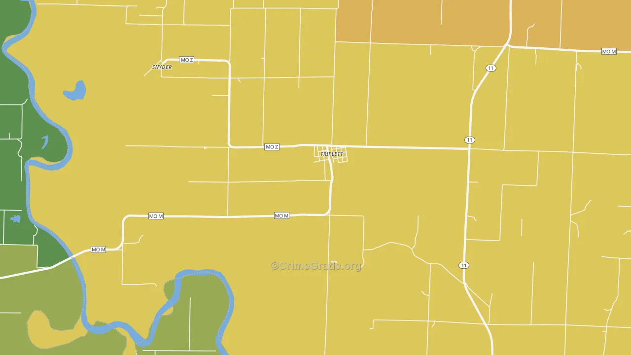 65286, MO Map of Theft Rates