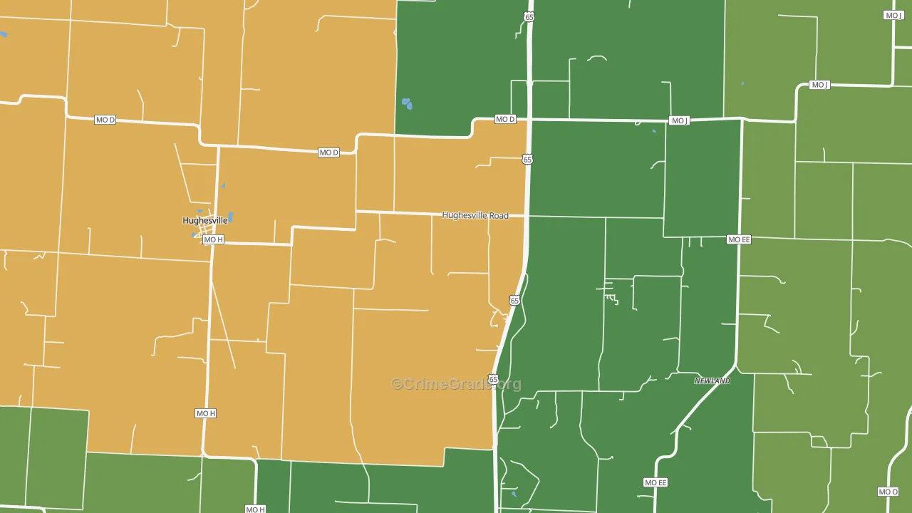 65334, MO Map of Theft Rates