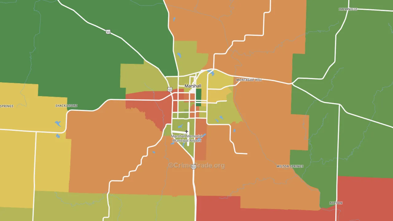 65340, MO Map of Theft Rates