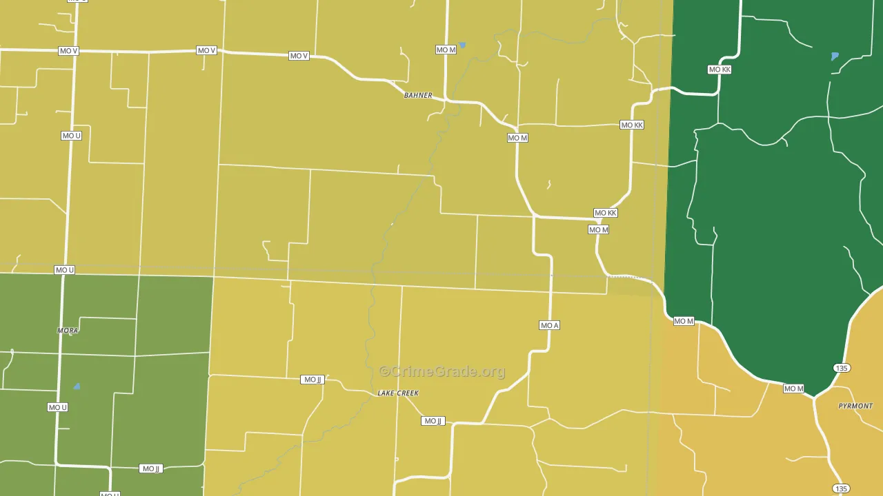 65345, MO Map of Theft Rates