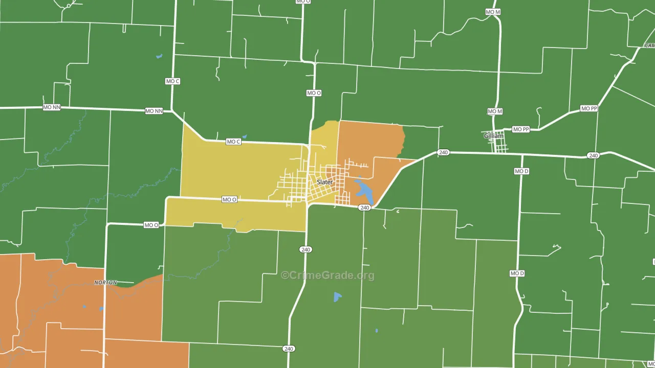 65349, MO Map of Theft Rates