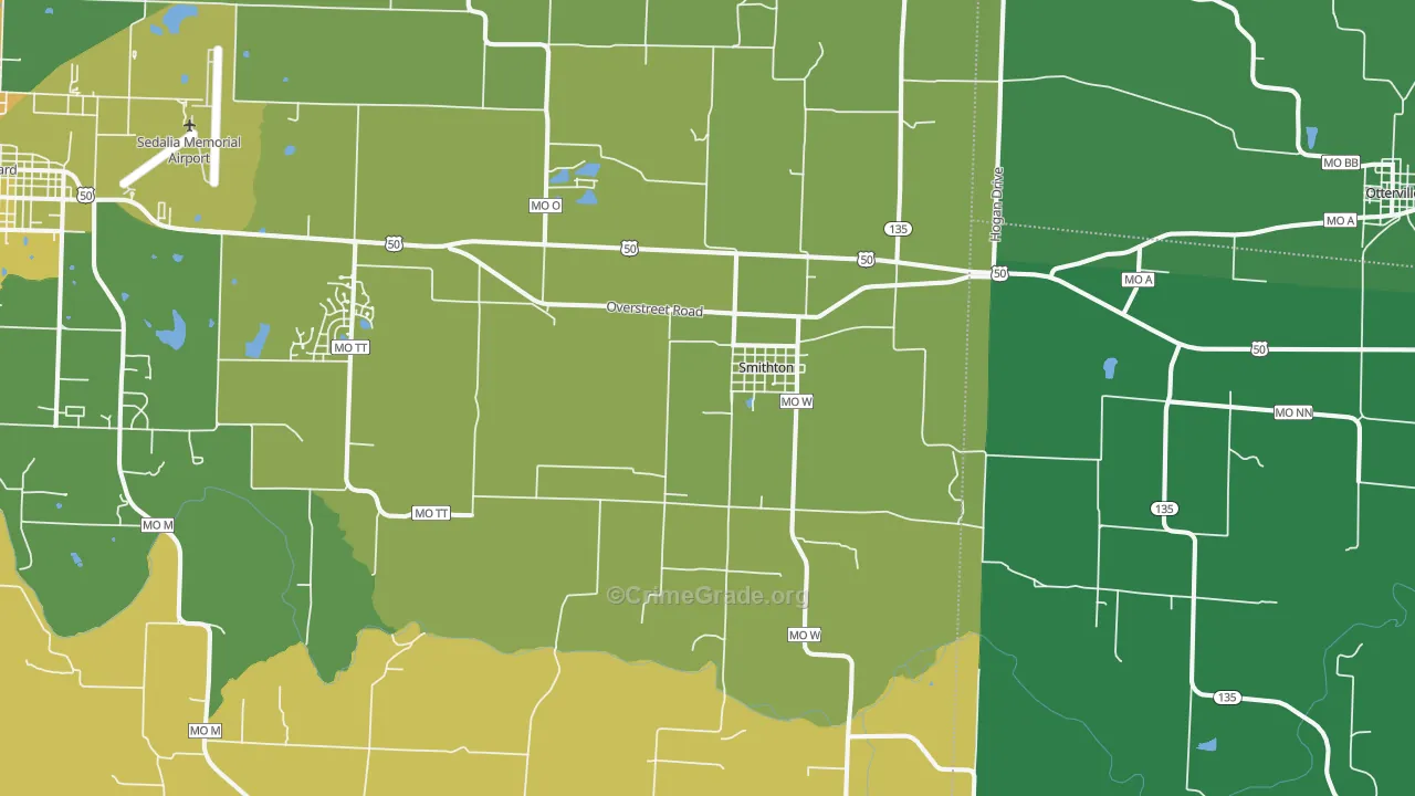 65350, MO Map of Theft Rates