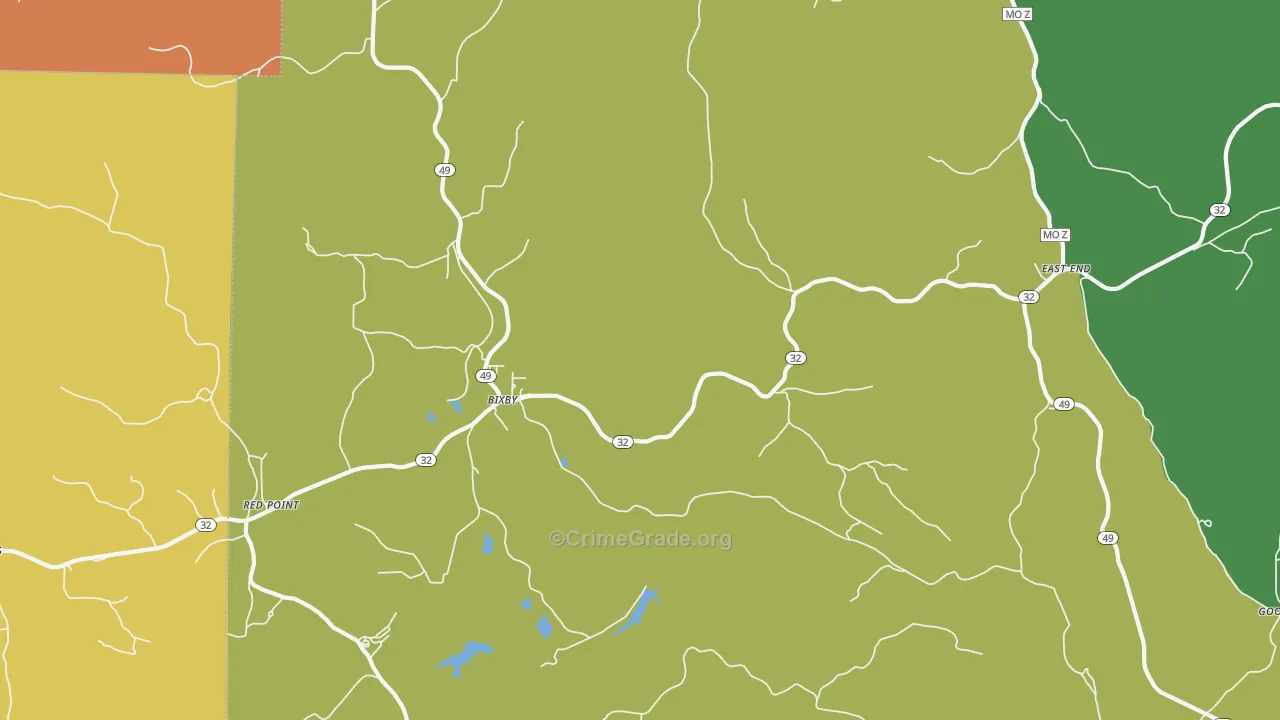 65439, MO Map of Theft Rates