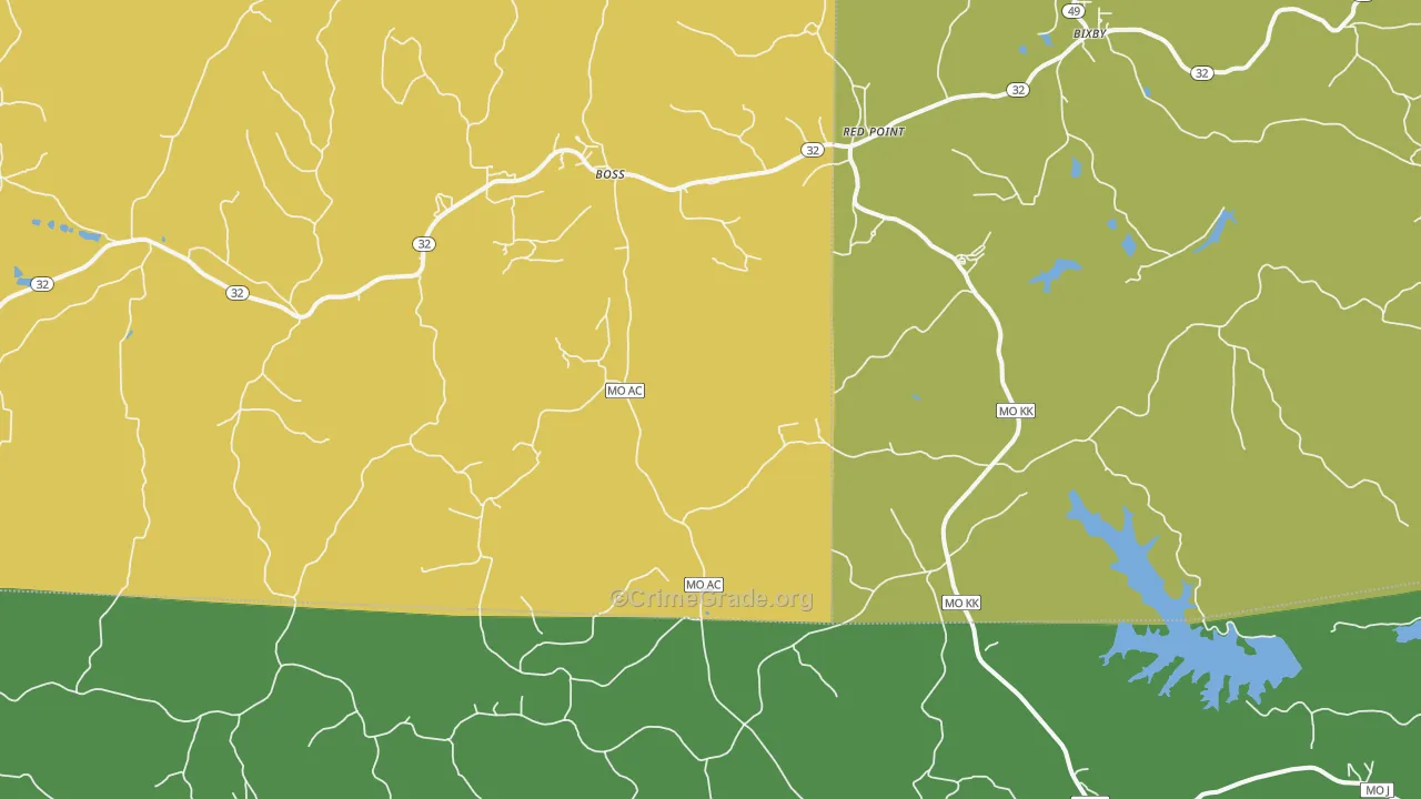 65440, MO Map of Theft Rates