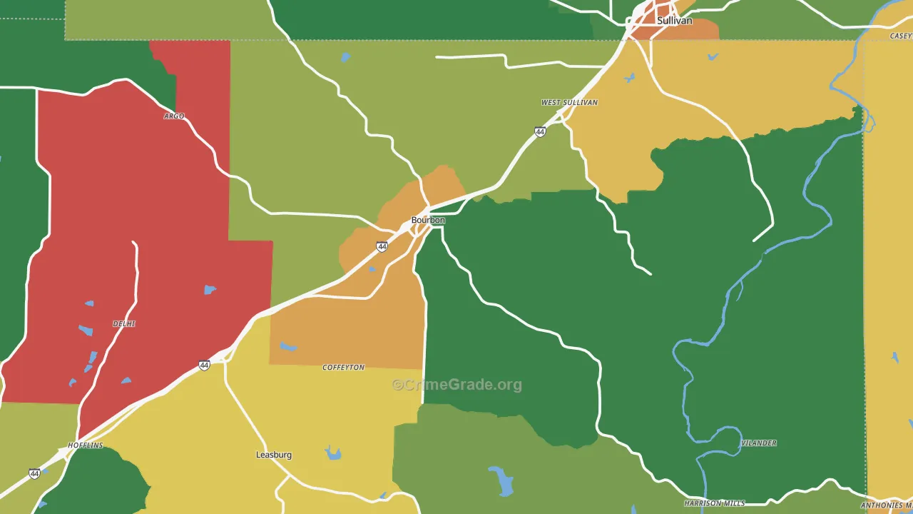 65441, MO Map of Theft Rates