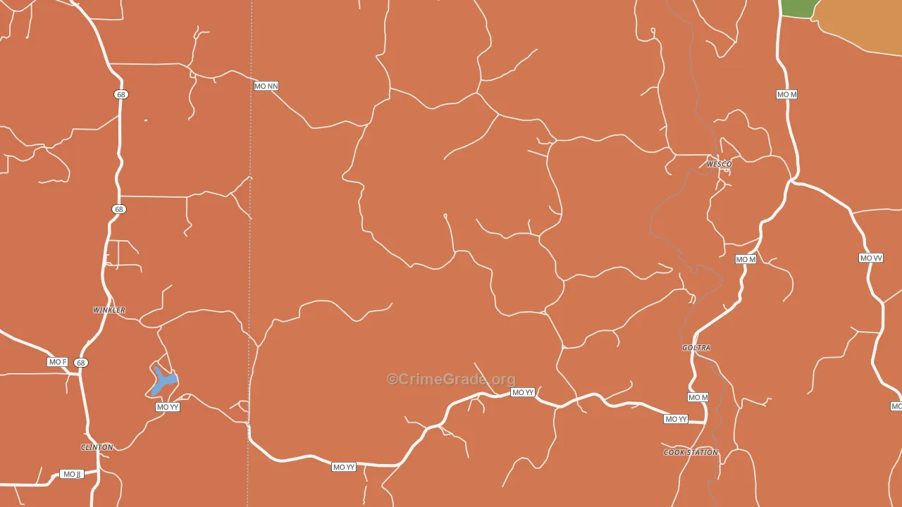65449, MO Map of Theft Rates