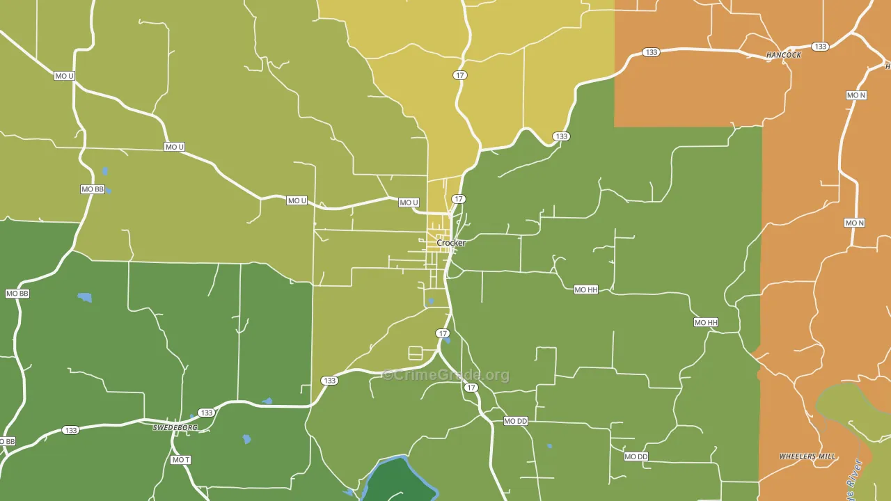 65452, MO Map of Theft Rates