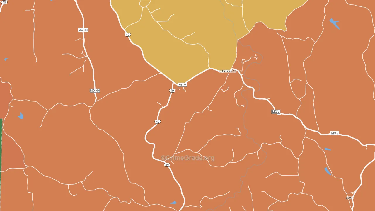 65456, MO Map of Theft Rates