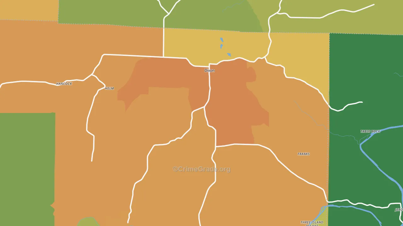 65459, MO Map of Theft Rates