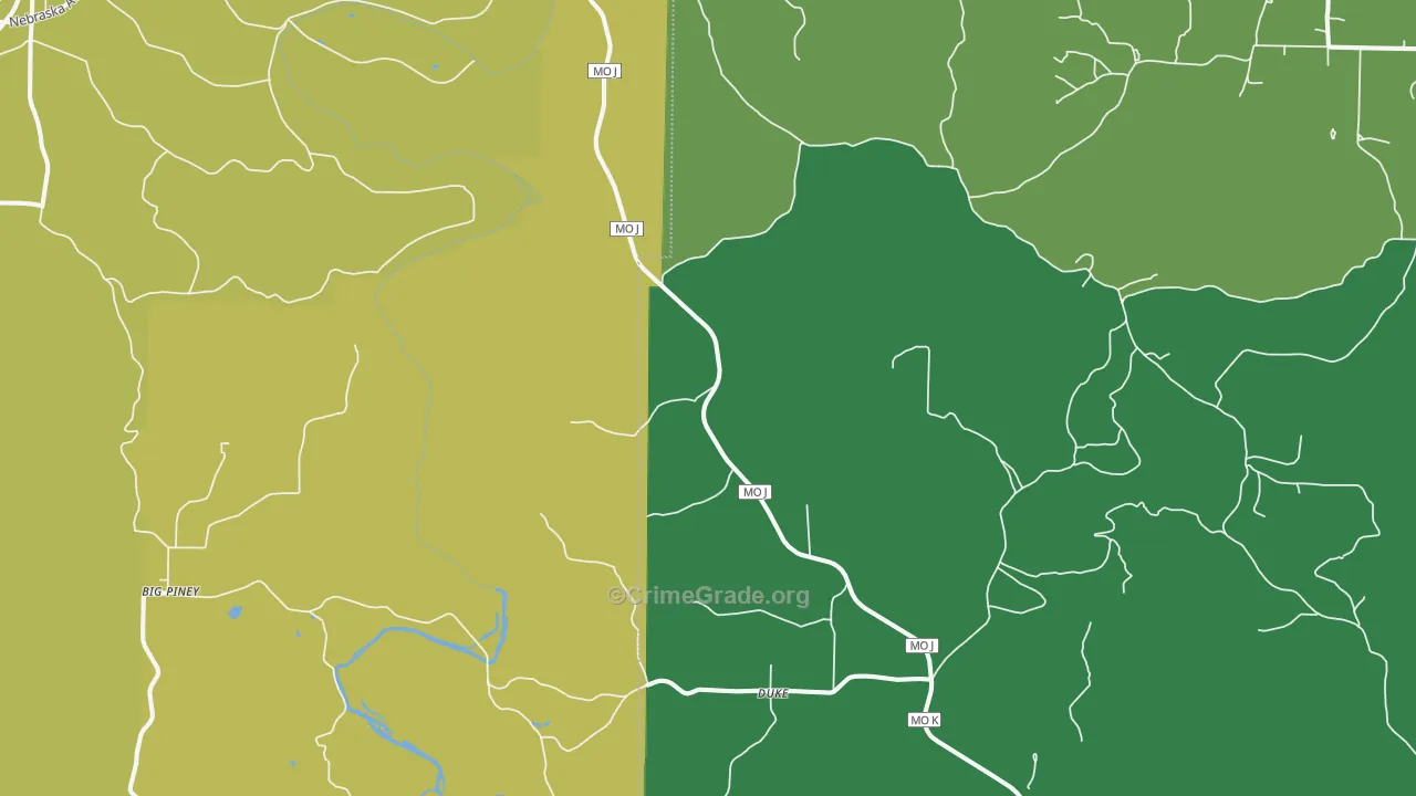 65461, MO Map of Theft Rates