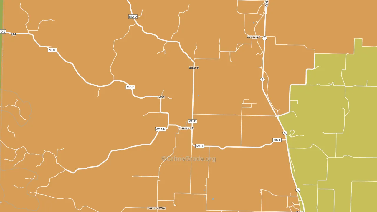 65463, MO Map of Theft Rates