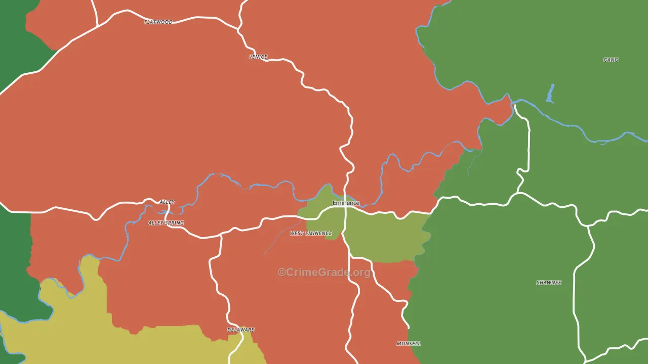 65466, MO Map of Theft Rates