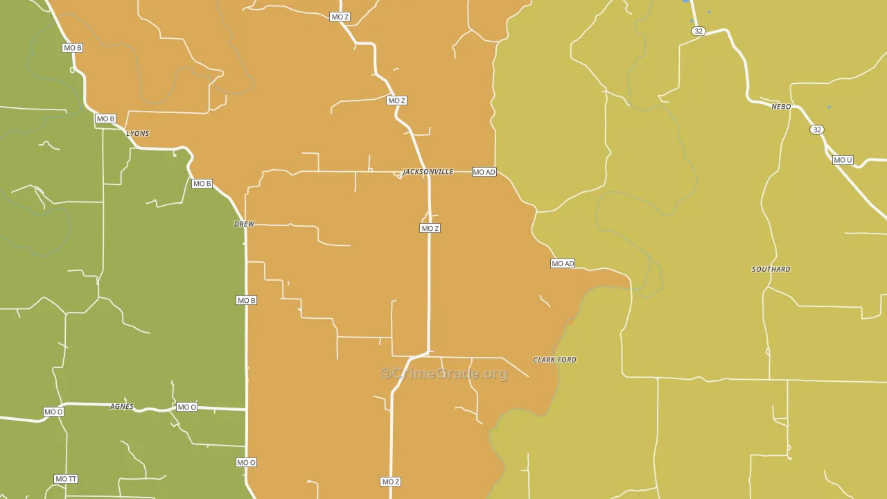 65470, MO Map of Theft Rates