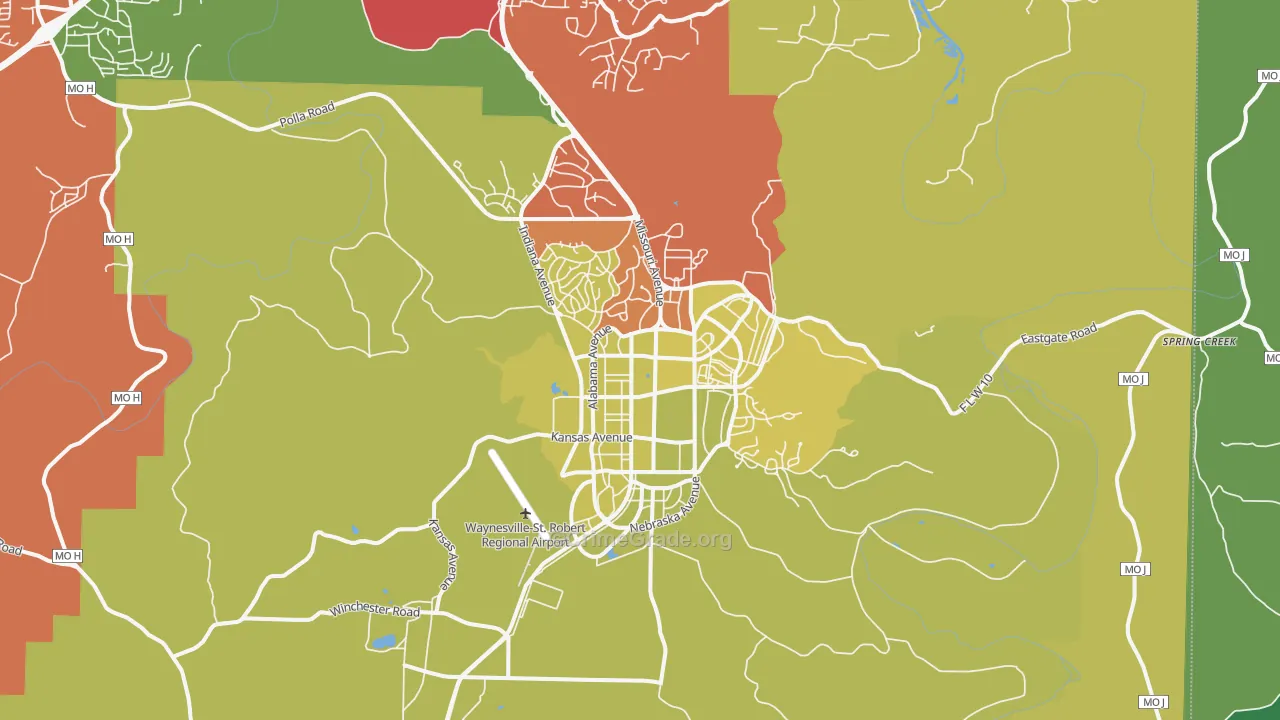 65473, MO Map of Theft Rates