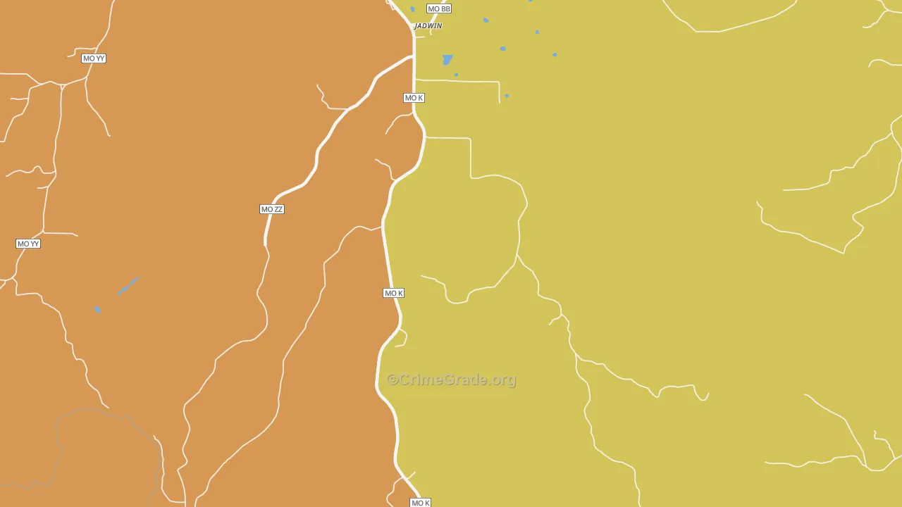 65501, MO Map of Theft Rates