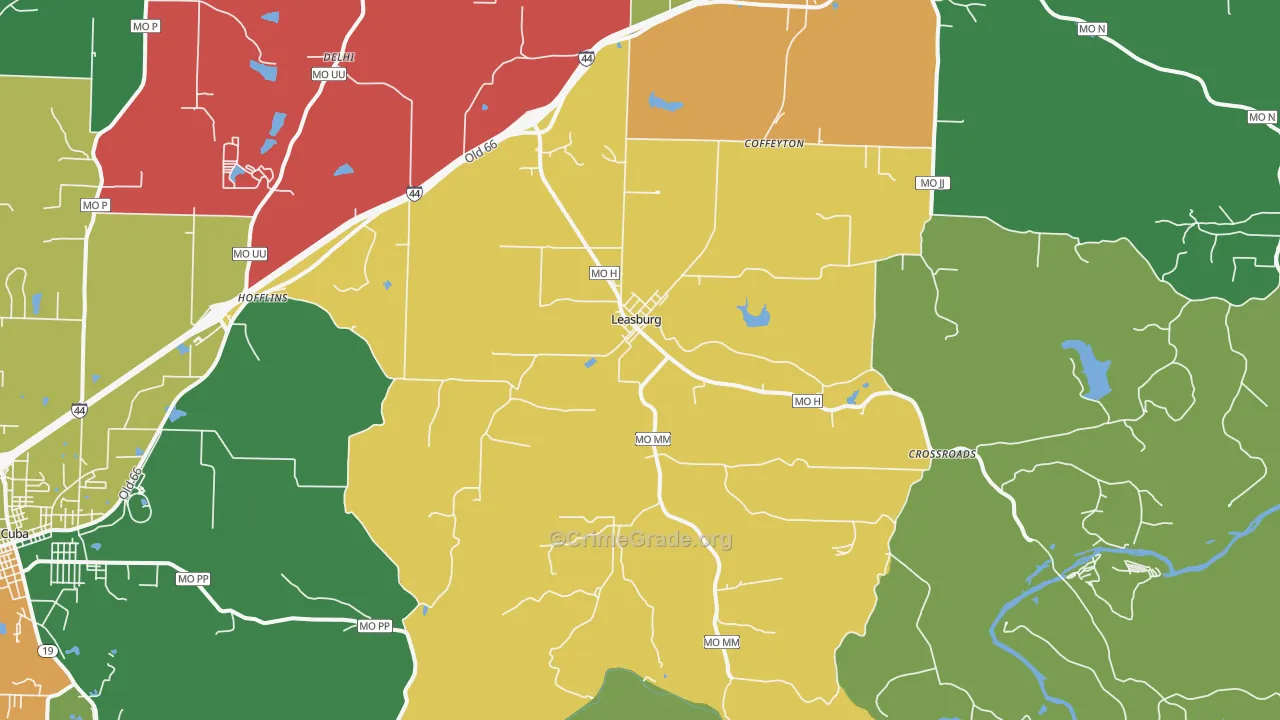 65535, MO Map of Theft Rates
