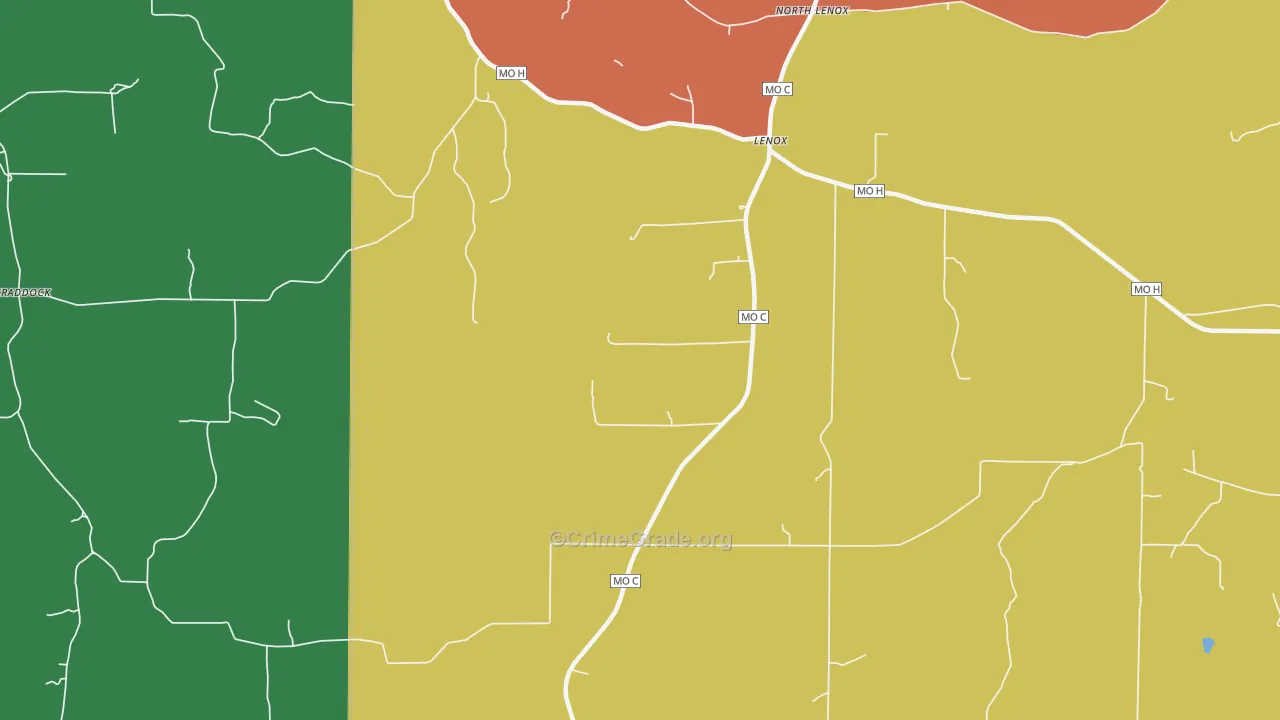 65541, MO Map of Theft Rates