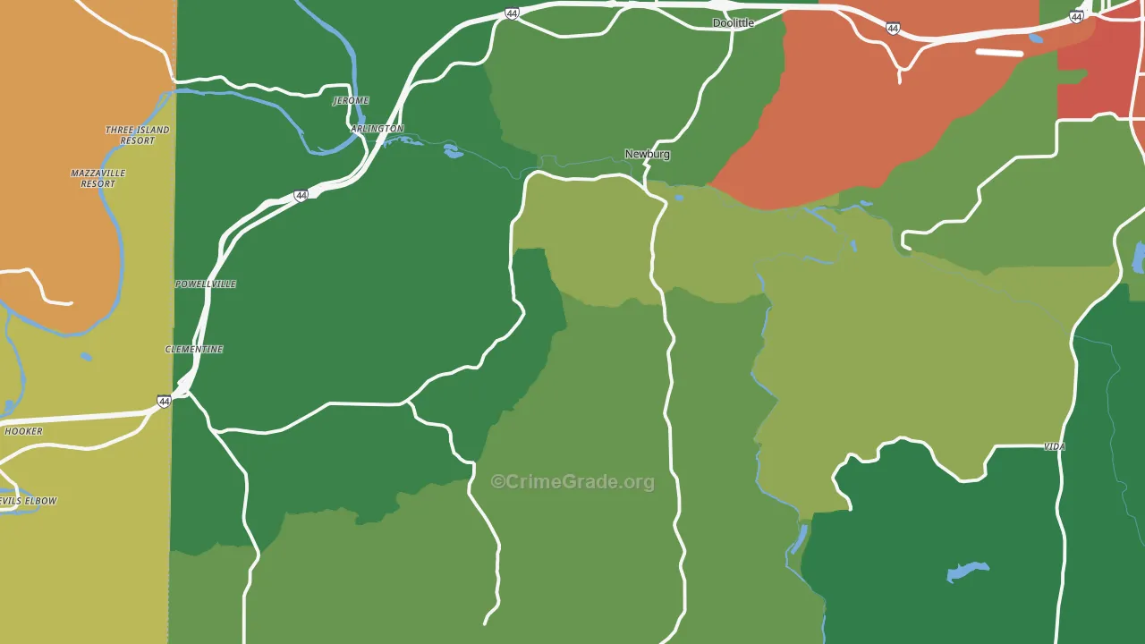 65550, MO Map of Theft Rates