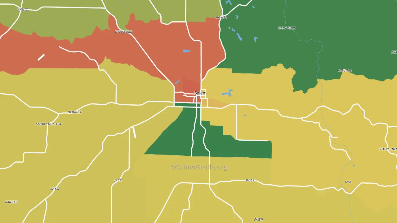 65560, MO Map of Theft Rates