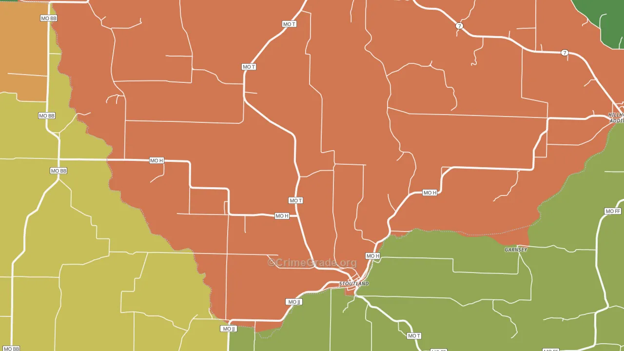 65567, MO Map of Theft Rates