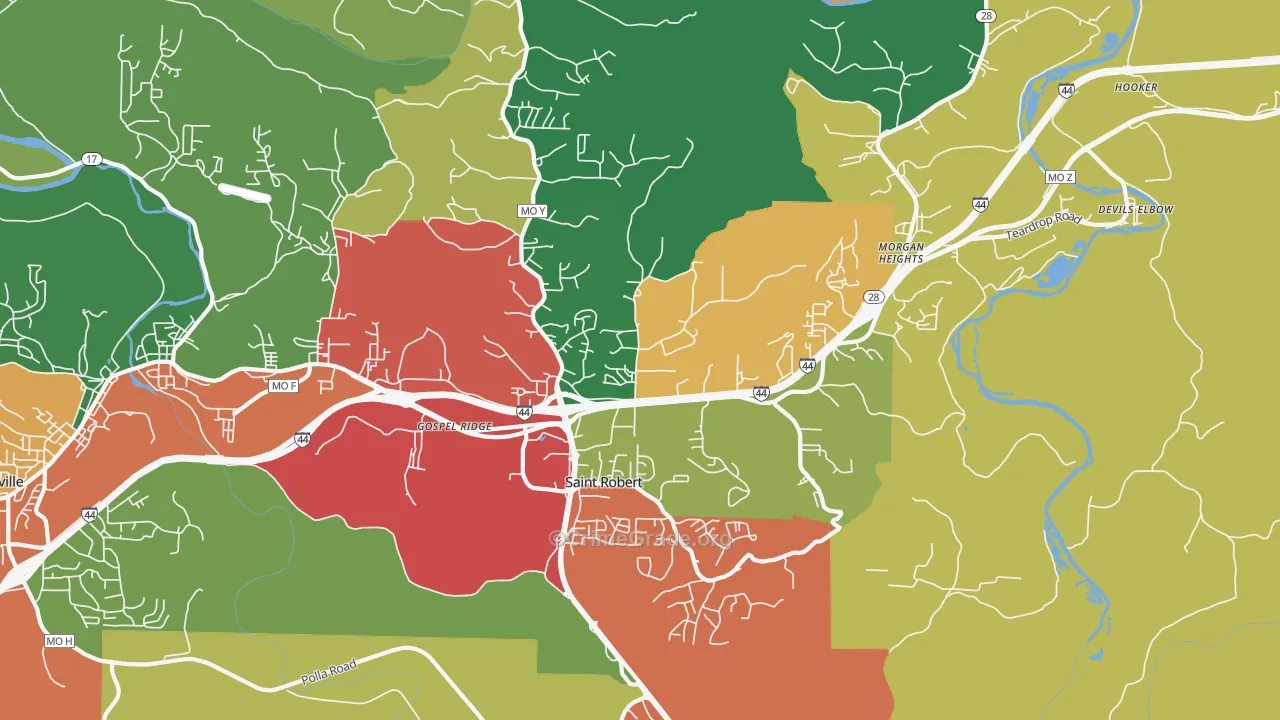 65584, MO Map of Theft Rates