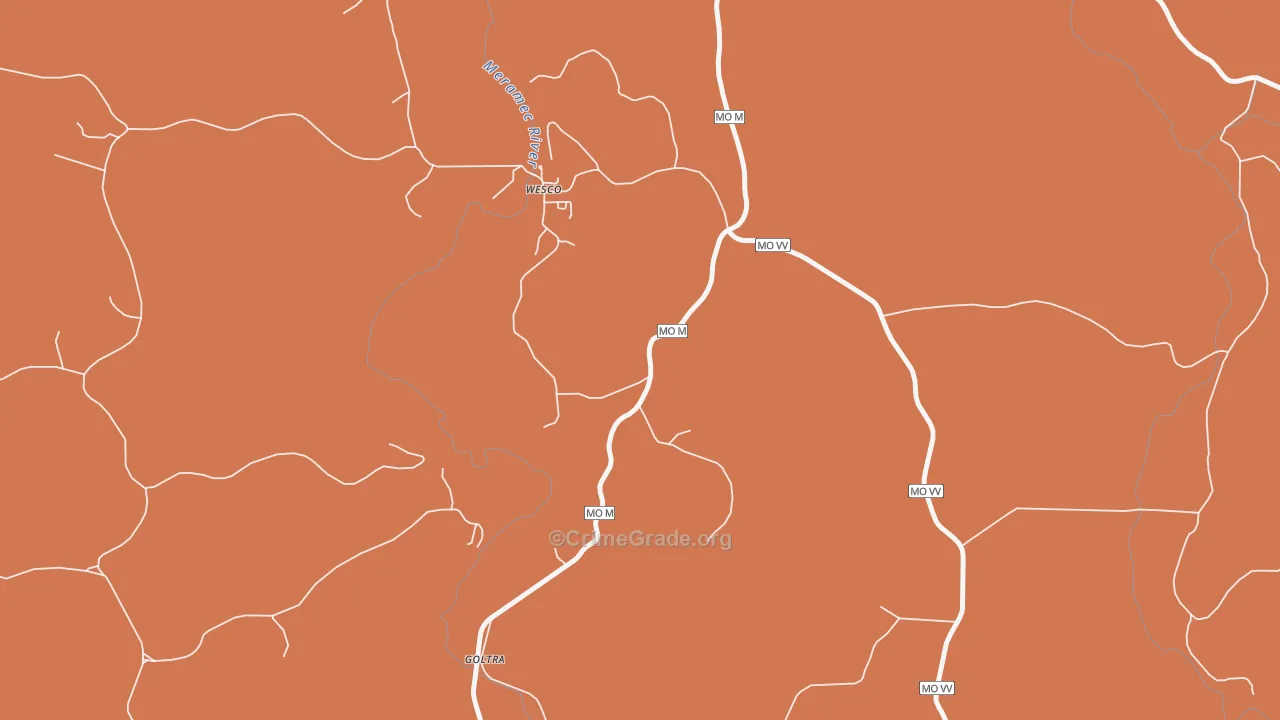 65586, MO Map of Theft Rates