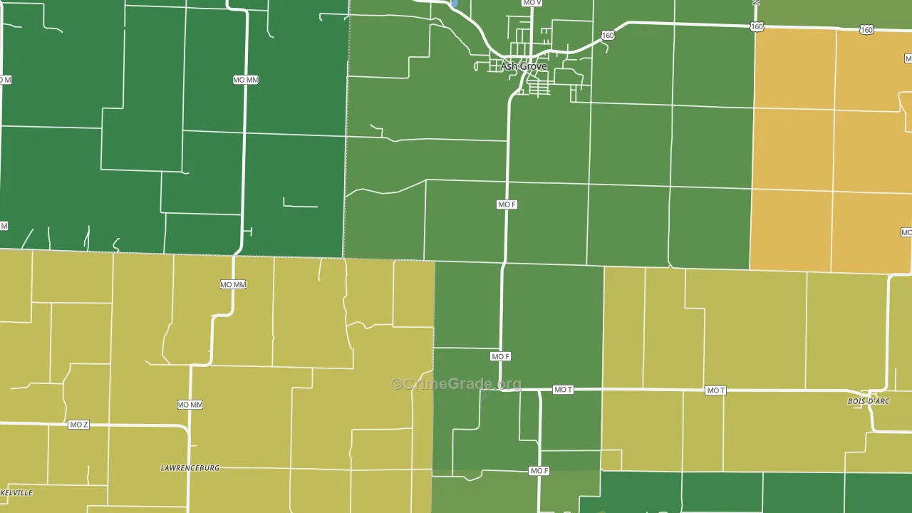 65604, MO Map of Theft Rates