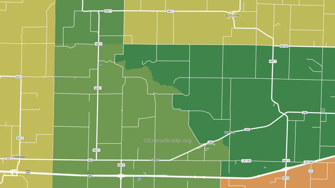 65612, MO Map of Theft Rates