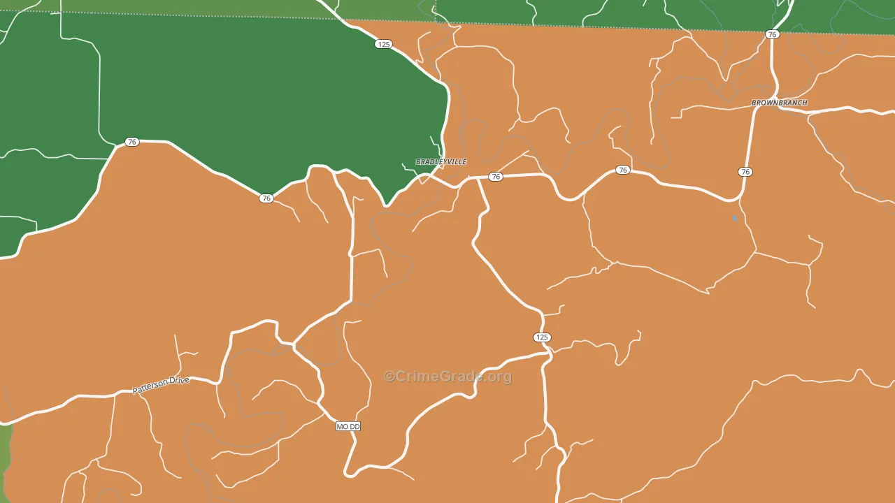 65614, MO Map of Theft Rates
