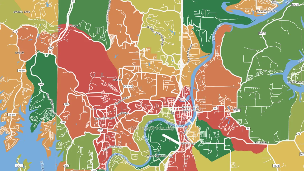 65616, MO Map of Theft Rates