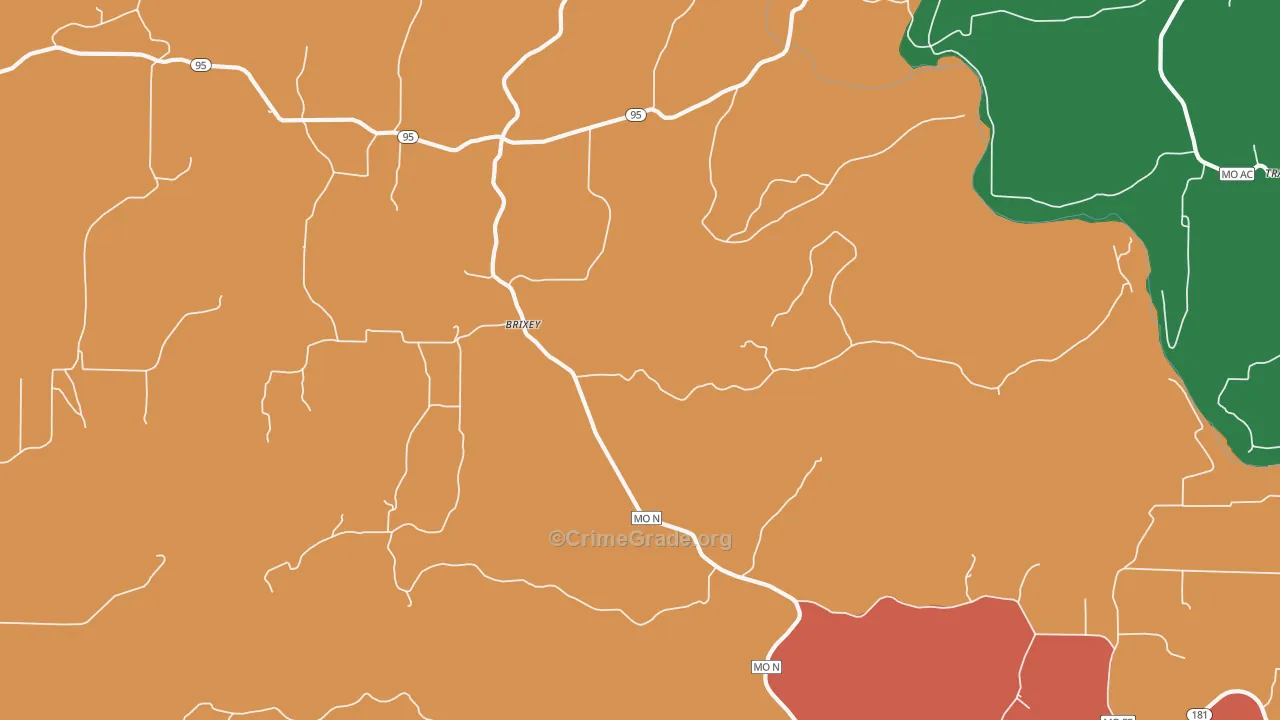 65618, MO Map of Theft Rates