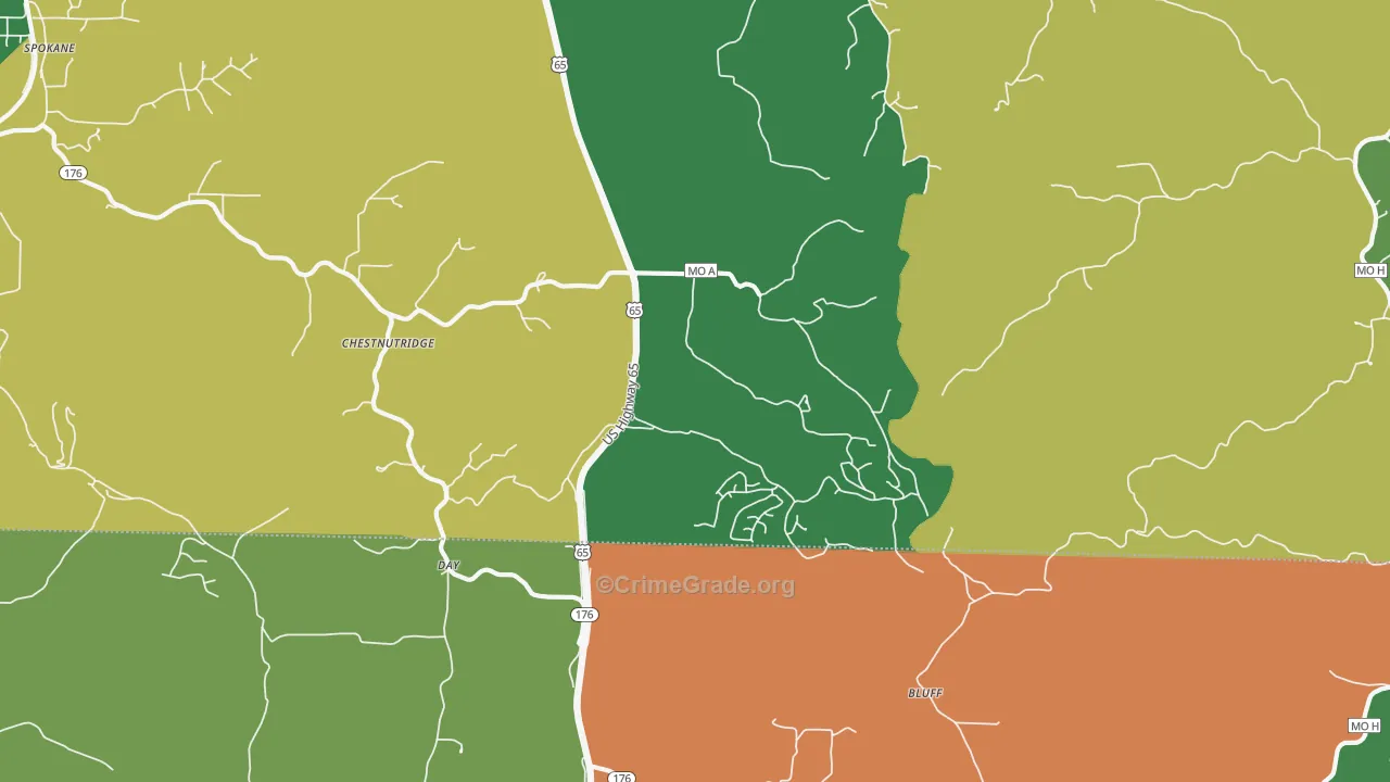 65630, MO Map of Theft Rates