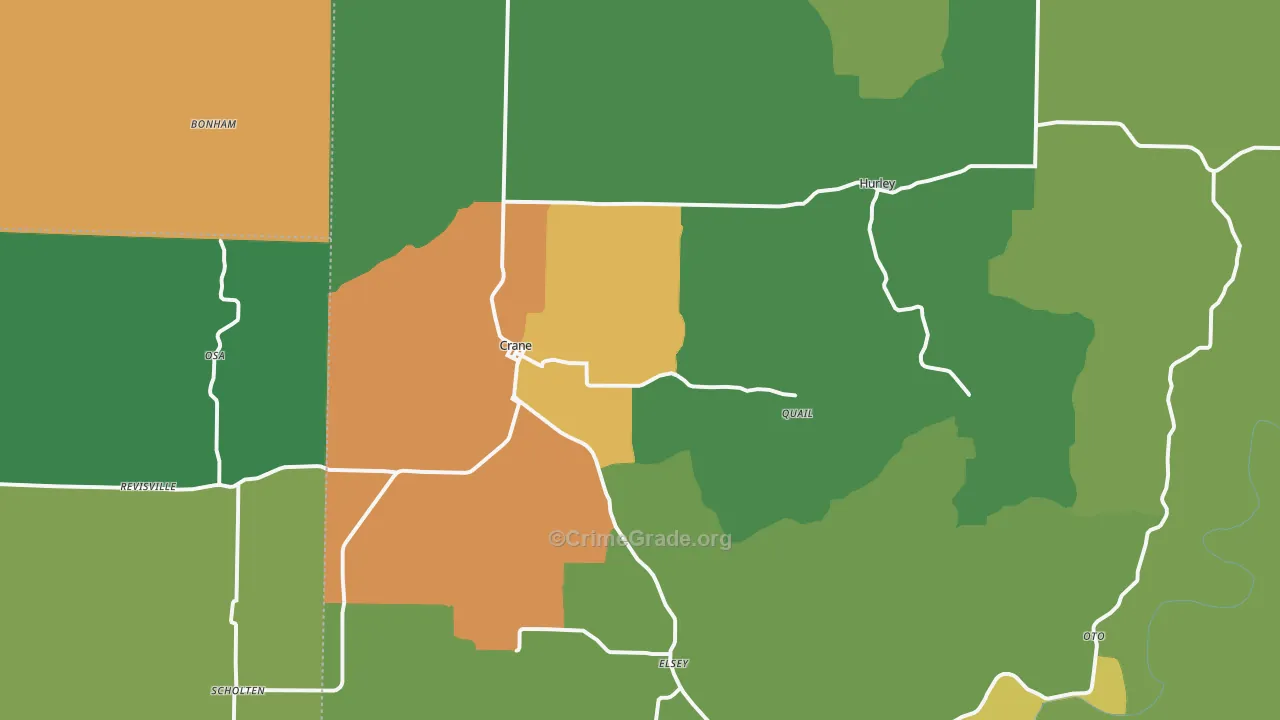 65633, MO Map of Theft Rates