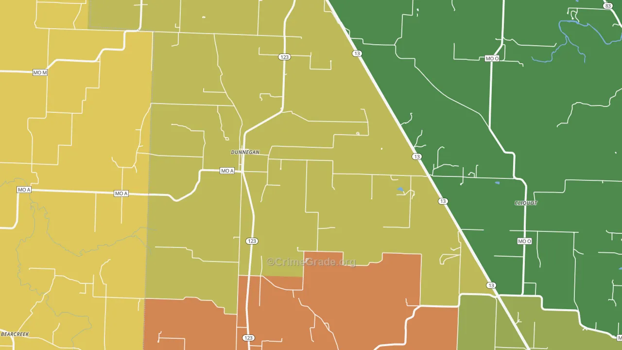 65640, MO Map of Theft Rates